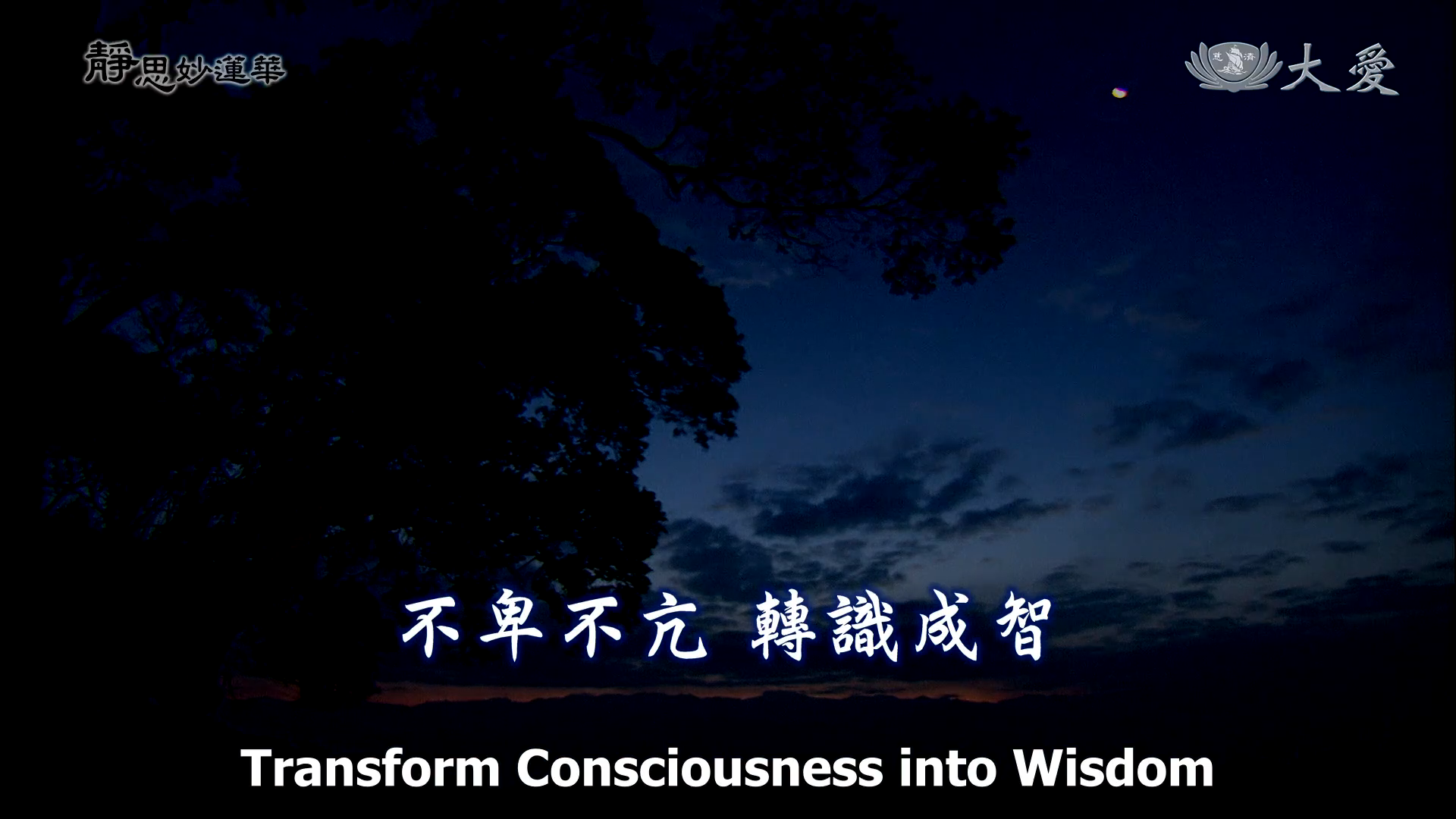 Transform Consciousness into Wisdom | Tzu Chi Charity Foundation