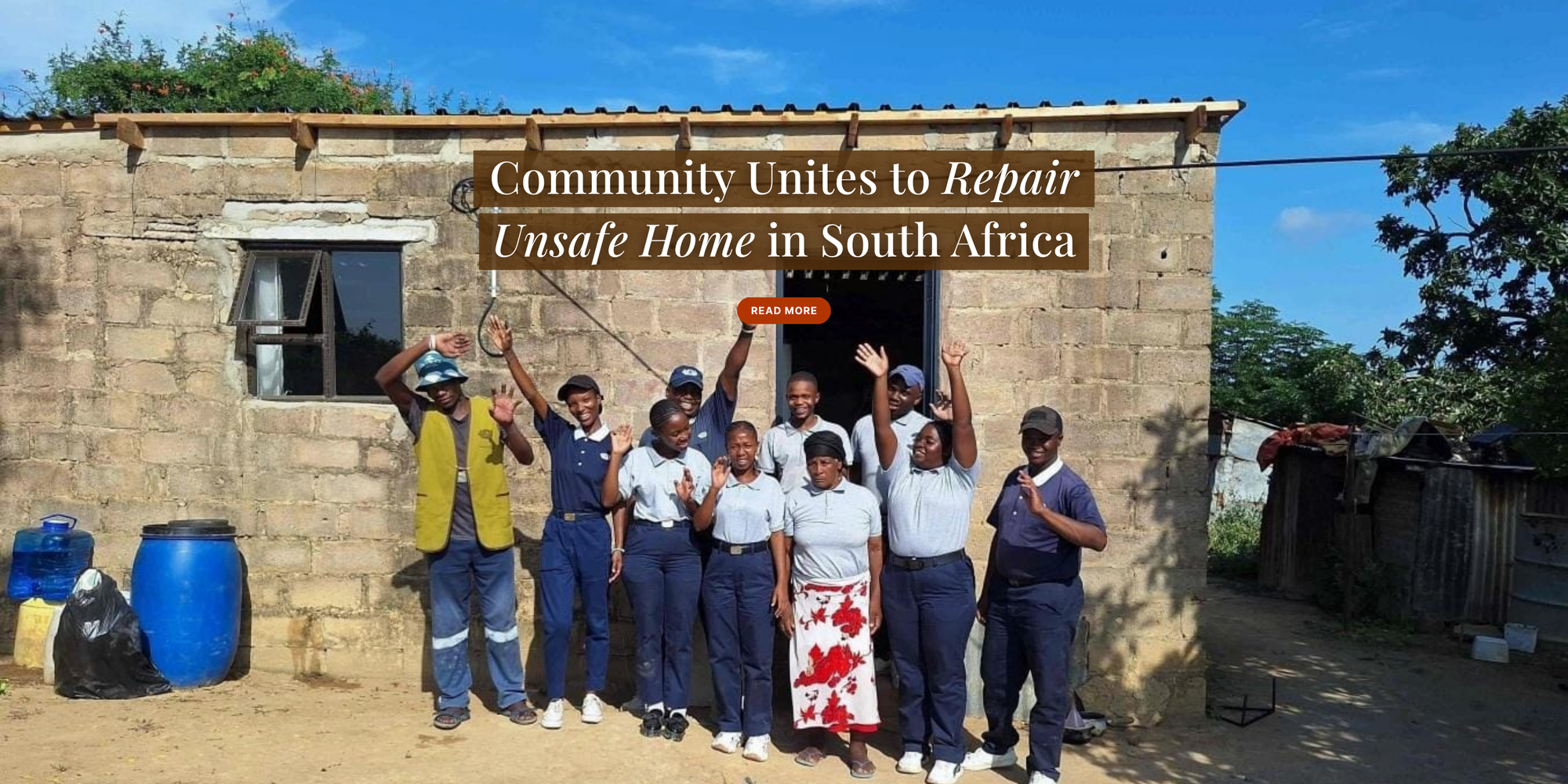 Community unites to repair unsafe home in South Africa | Tzu Chi ...